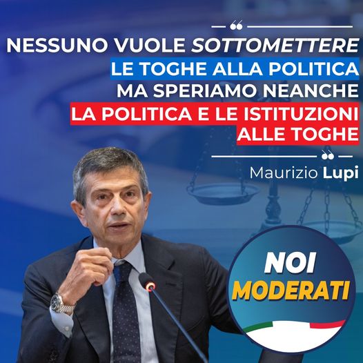  Nessuno vuole sottomettere le toghe alla politica, ma, speriamo, neanche la politica e le istituzioni alle toghe.