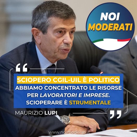  Lupi: “lo sciopero CGIL-UIL è politico”