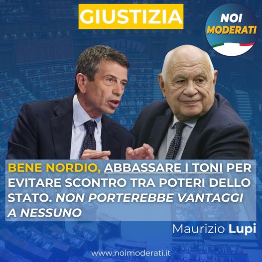  Giustizia, Lupi: “bene Nordio, abbassare i toni per evitare scontro tra poteri dello Stato. Non porterebbe vantaggi a nessuno”