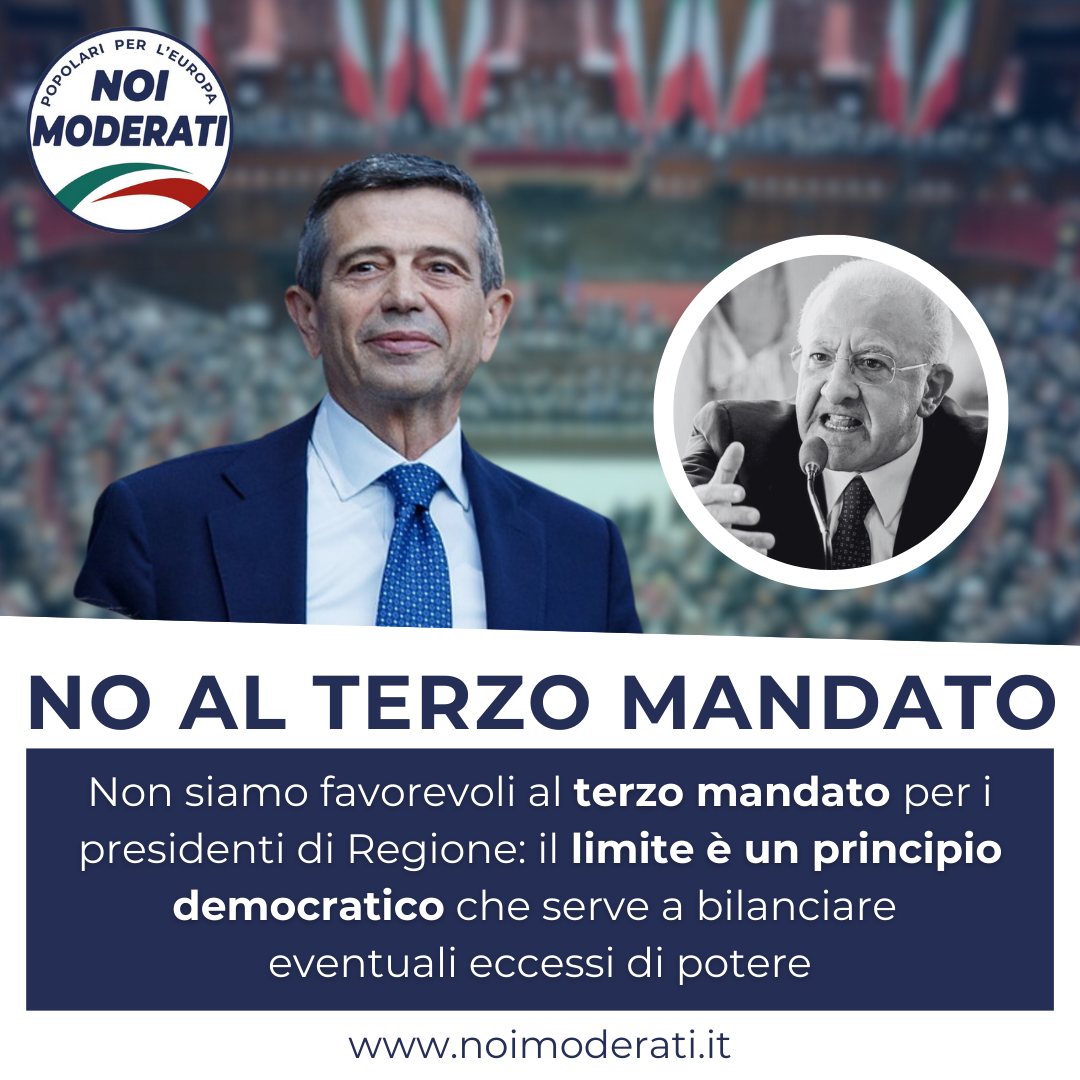 LUPI: NO AL TERZO MANDATO