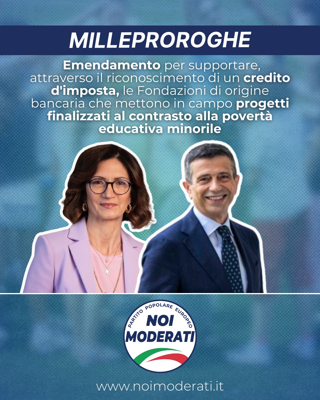  MILLEPROROGHE: riconoscimento di un credito d’imposta per le Fondazioni di origine bancaria impegnate contro la povertà educativa minorile.